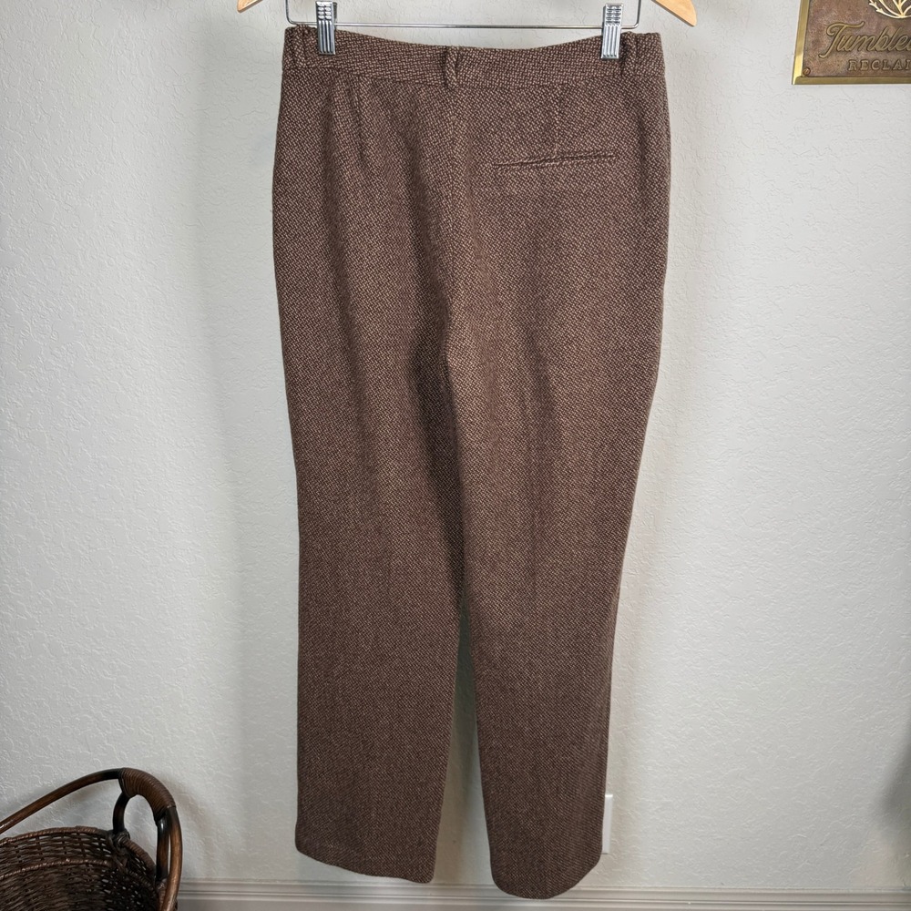 Lauren Ralph Lauren Women's Tweed Wool Blend Dress Pants Size 4 Brown - Picture 8 of 10